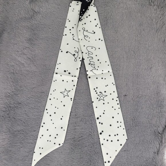 Cancer Zodiac Sign Silk Twilly Scarf - Picture 3 of 7